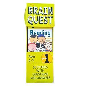 Brain Quest 1st Grade Grade Elementary School Reading Q&A Cards Decks. Ages 6-7.